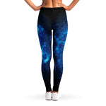 Blue Plasma Energy Print Women's Leggings