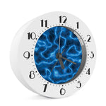 Blue Plasma Print Alarm Clock