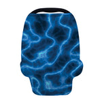Blue Plasma Print Baby Seat Cover
