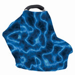 Blue Plasma Print Baby Seat Cover