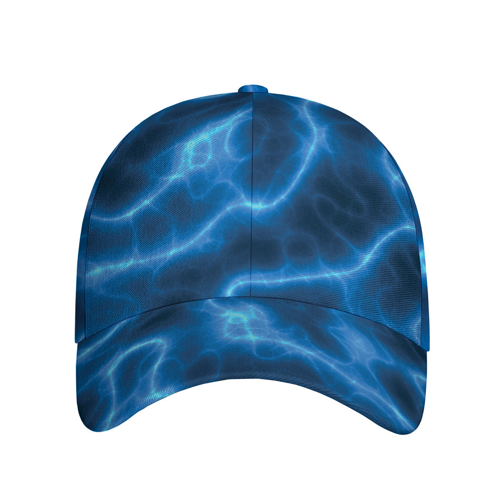 Blue Plasma Print Baseball Cap