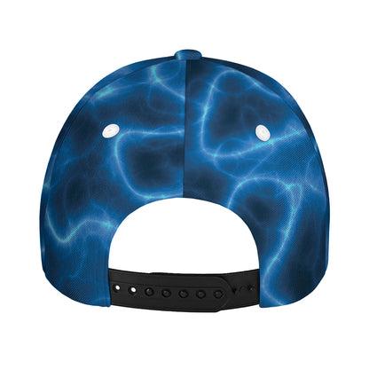 Blue Plasma Print Baseball Cap