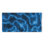 Blue Plasma Print Beach Towel