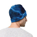 Blue Plasma Print Beanie