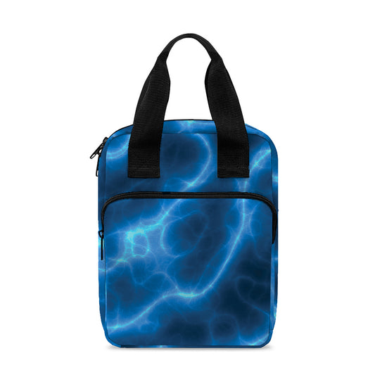 Blue Plasma Print Bible Tote Bag