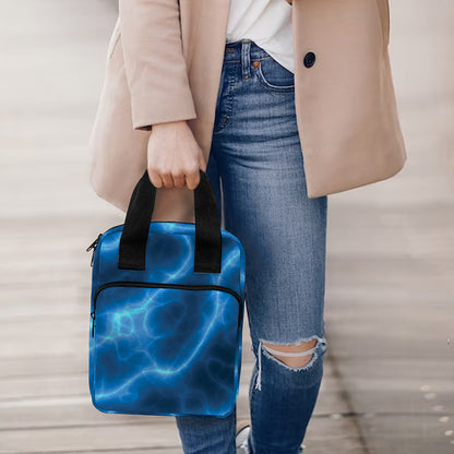 Blue Plasma Print Bible Tote Bag