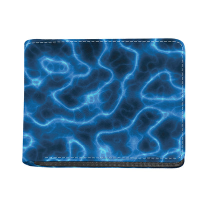 Blue Plasma Print Bifold Wallet