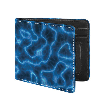 Blue Plasma Print Bifold Wallet