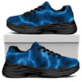 Blue Plasma Print Black Chunky Shoes