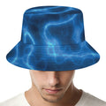 Blue Plasma Print Bucket Hat