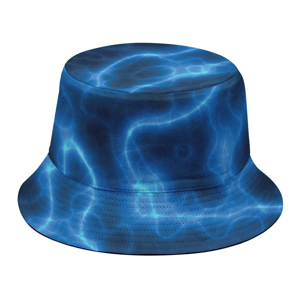 Blue Plasma Print Bucket Hat