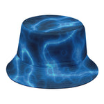 Blue Plasma Print Bucket Hat
