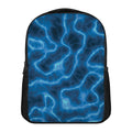 Blue Plasma Print Casual Backpack