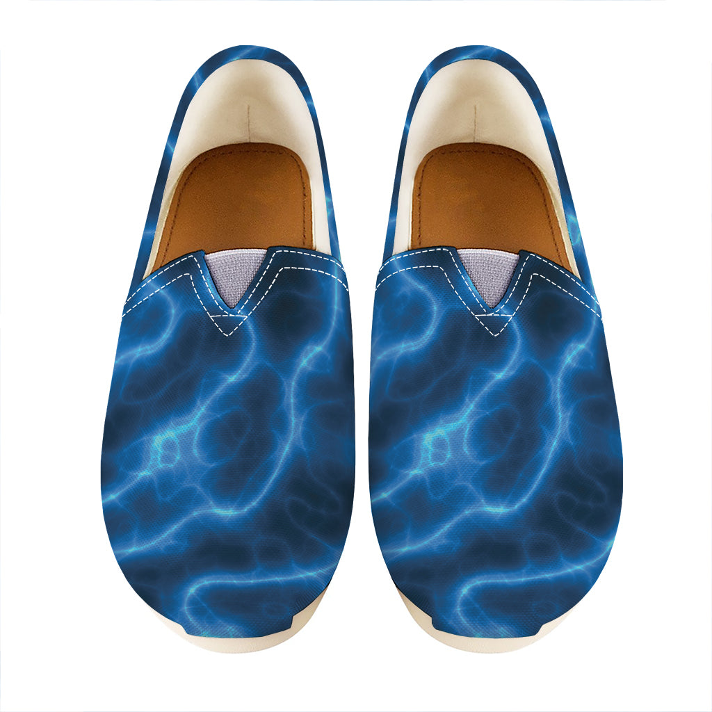 Blue Plasma Print Casual Shoes