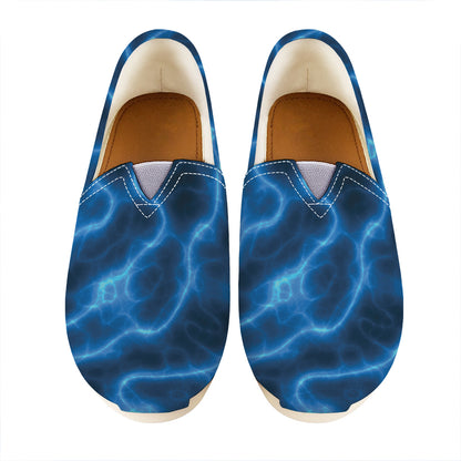 Blue Plasma Print Casual Shoes