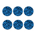 Blue Plasma Print Coaster Set