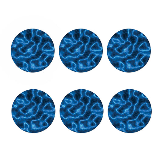 Blue Plasma Print Coaster Set
