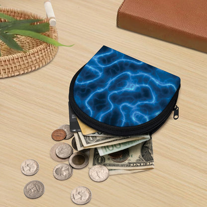 Blue Plasma Print Coin Purse