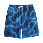 Blue Plasma Print Cotton Shorts