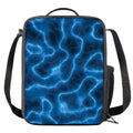 Blue Plasma Print Crossbody Lunch Bag