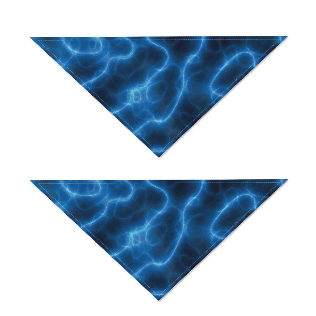 Blue Plasma Print Dog Bandana