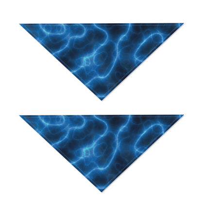 Blue Plasma Print Dog Bandana