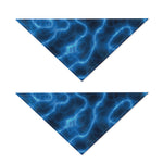 Blue Plasma Print Dog Bandana