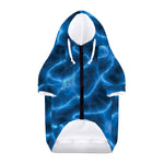 Blue Plasma Print Dog Zip Up Hoodie
