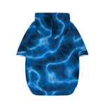 Blue Plasma Print Dog Zip Up Hoodie