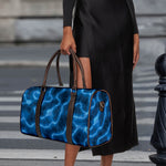 Blue Plasma Print Duffle Bag