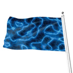 Blue Plasma Print Flag