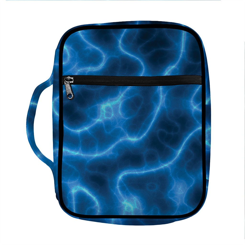 Blue Plasma Print Front Pocket Bible Bag