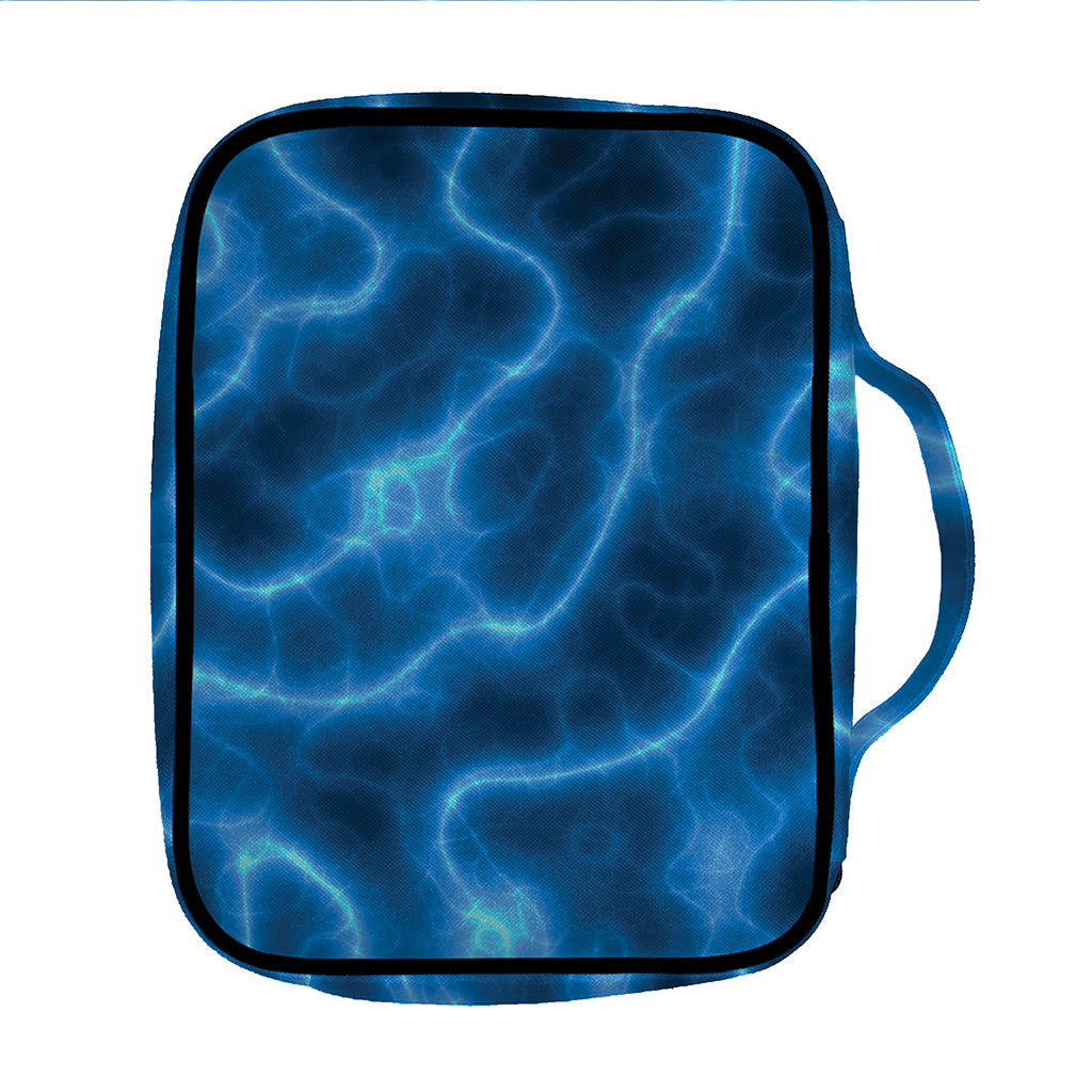 Blue Plasma Print Front Pocket Bible Bag