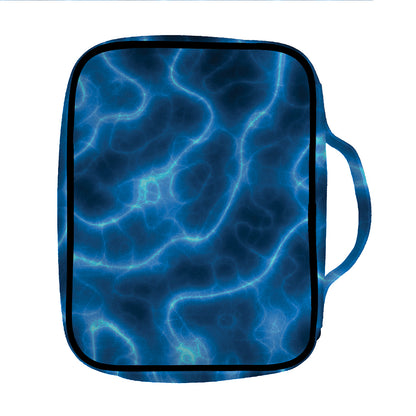 Blue Plasma Print Front Pocket Bible Bag