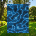 Blue Plasma Print Garden Flag