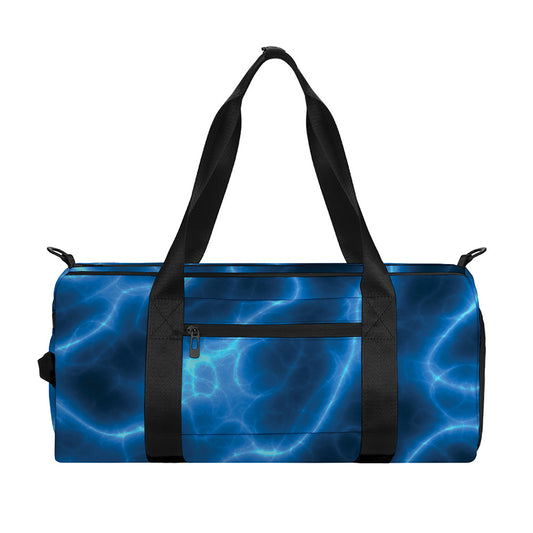 Blue Plasma Print Gym Bag