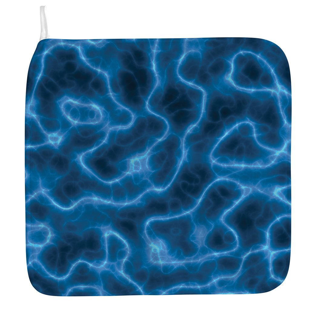 Blue Plasma Print Hand Towel