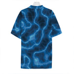 Blue Plasma Print Hawaiian Shirt