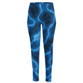 Blue Plasma Print High-Waisted Pocket Leggings