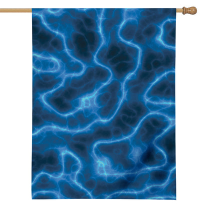 Blue Plasma Print House Flag