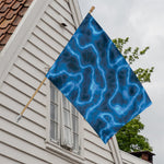 Blue Plasma Print House Flag