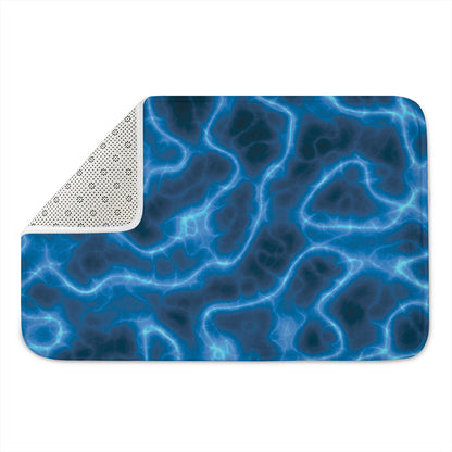 Blue Plasma Print Indoor Door Mat