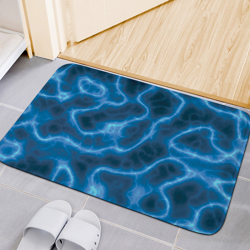 Blue Plasma Print Indoor Door Mat