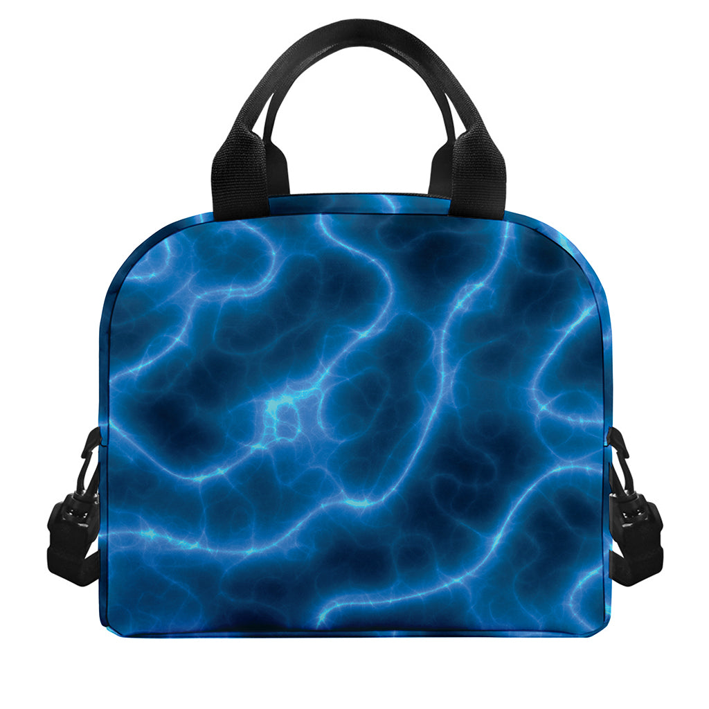 Blue Plasma Print Insulated Lunch Bag