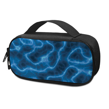 Blue Plasma Print Insulin Cooler Travel Case