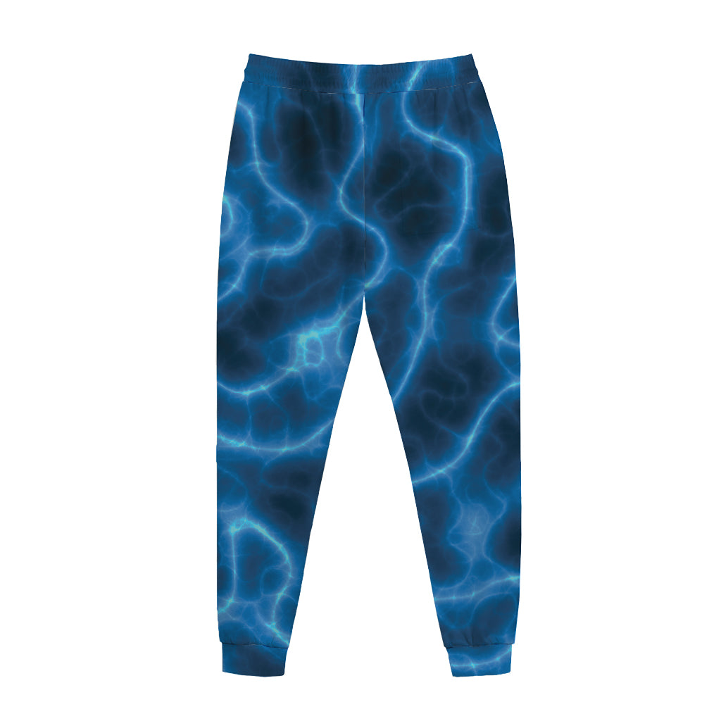 Blue Plasma Print Jogger Pants