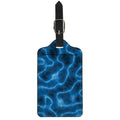 Blue Plasma Print Luggage Tag