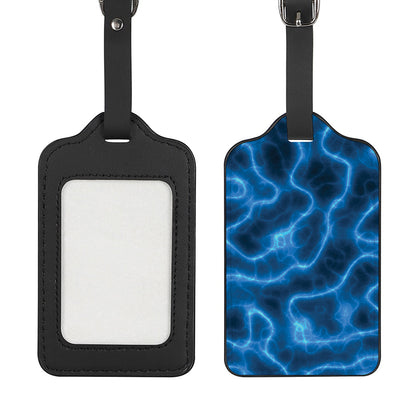 Blue Plasma Print Luggage Tag