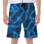Blue Plasma Print Men's Beach Shorts