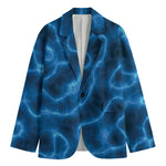 Blue Plasma Print Men's Blazer